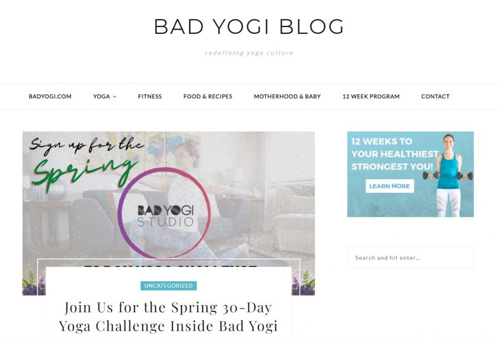 Yoga by Fitness bloggers